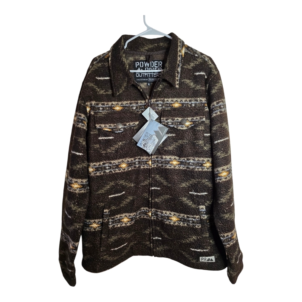 Powder River Outfitters Men's Southwestern Berber Zip Jacket Sz XL PANHANDE